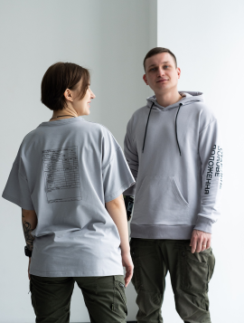 Сіре худі "Hospitallers brand"